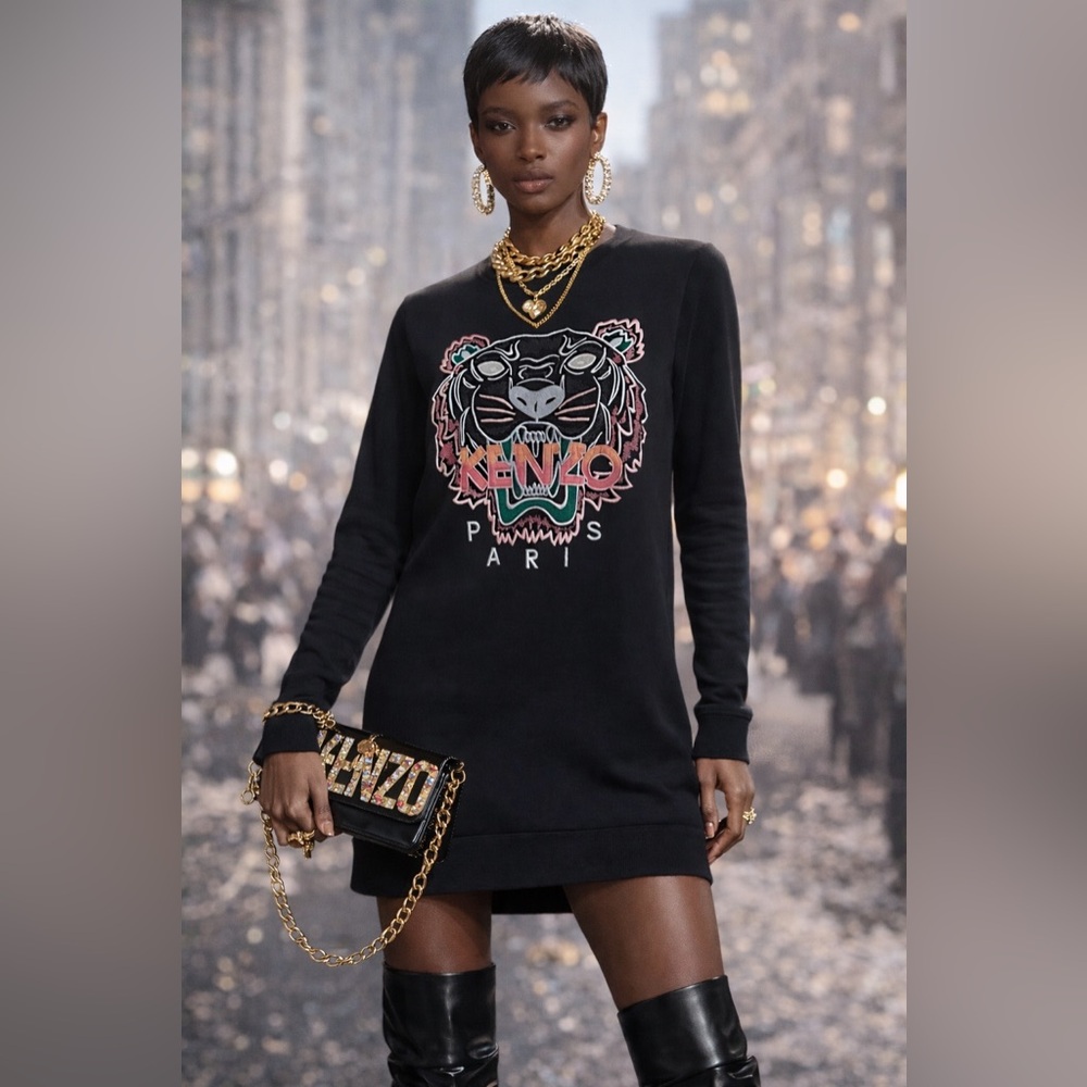 Authentic Kenzo Sweatshirt Dress - Picture 16 of 16